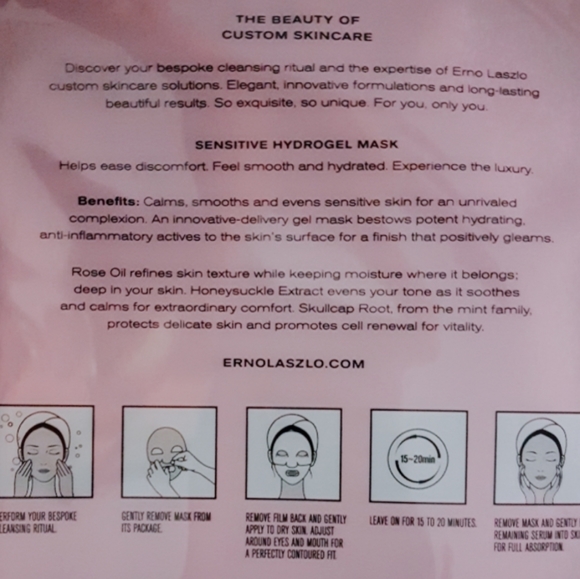 Lot of 5 Erno Laszlo hydrogel facemasks - Picture 3 of 3